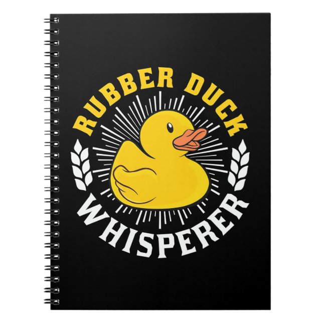 Caderno Espiral Whisperer de Pato de Borracha (Frente)
