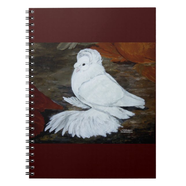 Caderno Espiral White English Trumpeter (Frente)