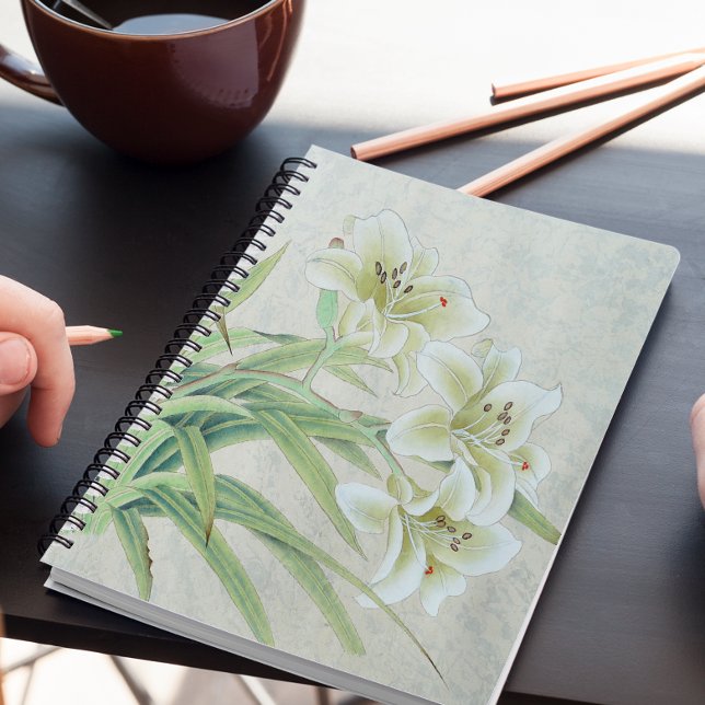 Caderno Espiral White Lily (Criador carregado)
