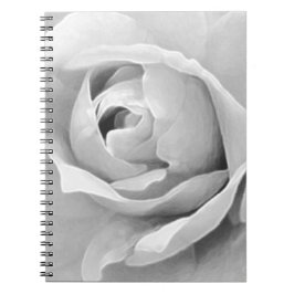 Caderno Espiral White Rose Elegance