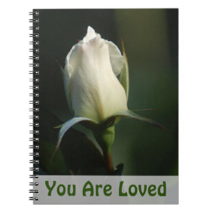 Caderno Espiral White Rosebud
