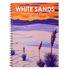 Caderno Espiral White Sands National Park New Mexico Vintage
