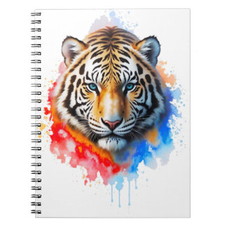 Caderno Espiral White Tiger
