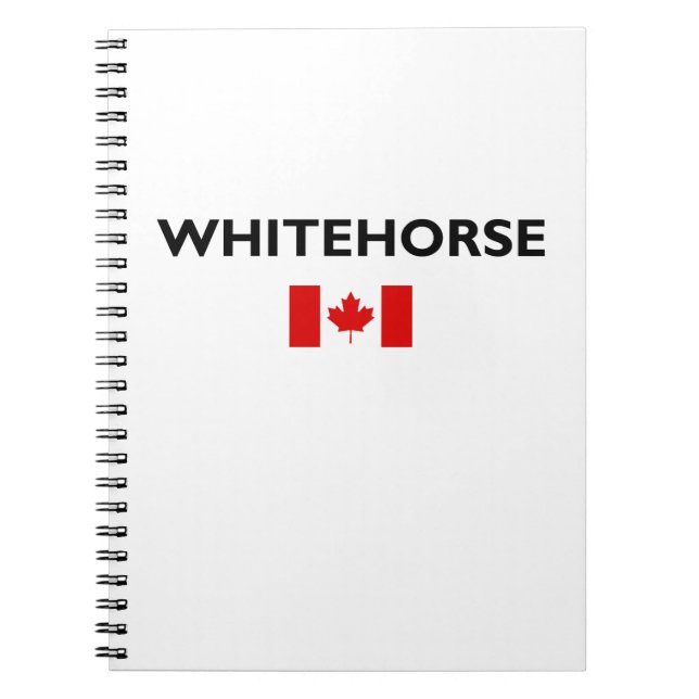 Caderno Espiral Whitecavalo Canadá Flag Light-Color (Frente)