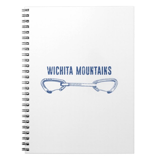 Caderno Espiral Wichita Mountain Rock Escalando rapidamente (Frente)