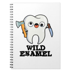 Caderno Espiral Wild Enamel Funny Wild Animal Tooth Pun
