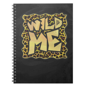 Caderno Espiral Wild Me Leopard Brown e Yellow Impressão