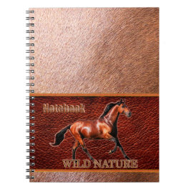 Caderno Espiral WILD NATURE - coleção HORSE design