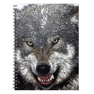 Caderno Espiral Wild Wolf