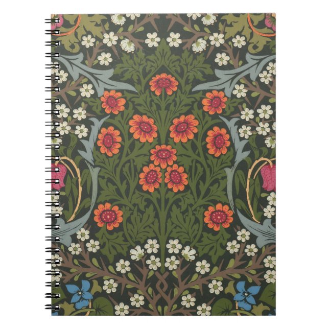 Caderno Espiral William Morris Blackthorn Garden Flower Classic (Frente)