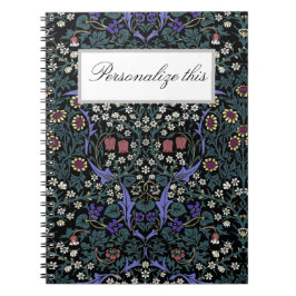 Caderno Espiral William Morris Blackthorn Vitoriano Personalizado