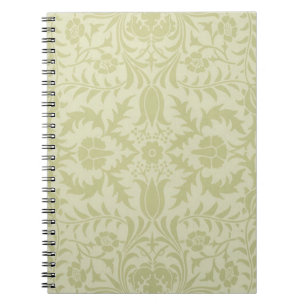 Caderno Espiral William Morris Borage Wedding Soft Green
