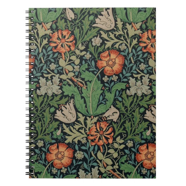 Caderno Espiral William Morris Compton Wallpaper Classic (Frente)