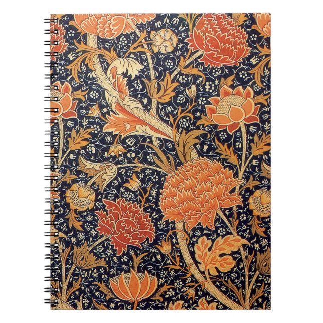 Caderno Espiral William Morris Cray Wallpaper Pattern (Frente)