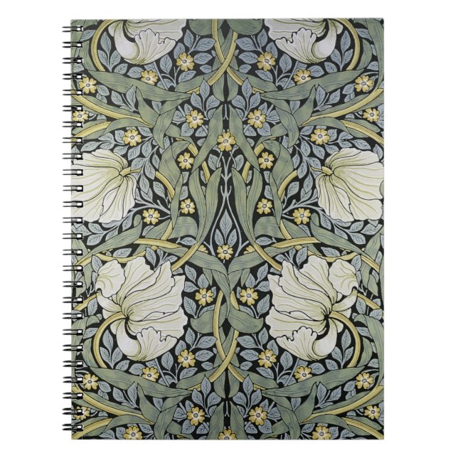 Caderno Espiral William Morris - design do papel de parede do (Frente)