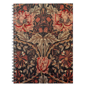 Caderno Espiral William Morris Honeysuckle Pattern