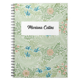 Caderno Espiral William Morris Larkspur Personalizado