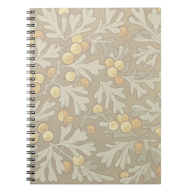 Caderno Espiral William Morris Oak e Acorn Spiral Notebook (Frente)