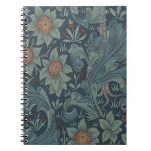 Caderno Espiral William Morris Orchard Pattern Art