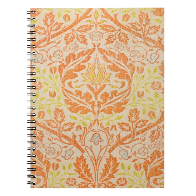 Caderno Espiral William Morris Ouro Bough Tapeçaria (Frente)