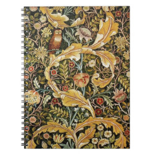 Caderno Espiral William Morris Owl an Acanthus