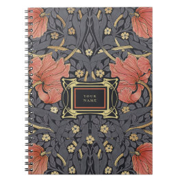 Caderno Espiral William Morris Pimpernel Vintage