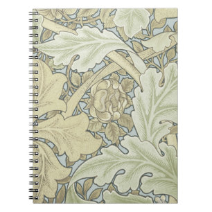 Caderno Espiral William Morris Rua James Acanthus Wallpaper