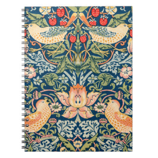 Caderno Espiral William Morris 'Strawberry Thief' Spiral Notebook