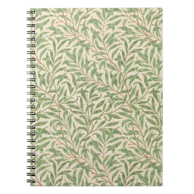 Caderno Espiral Willow Bough (por William Morris) Notebook (Frente)