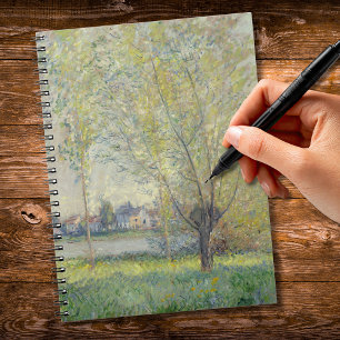 Caderno Espiral Willows Claude Monet 1880