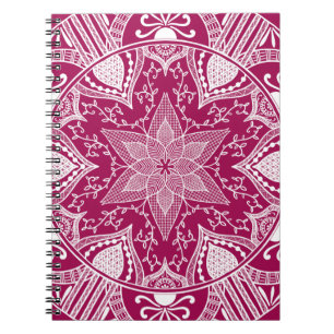 Caderno Espiral Wine Mandala
