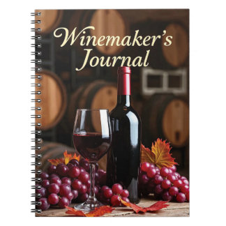 Caderno Espiral Winemaking Recipes