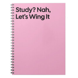 Caderno Espiral Wing It Funny Study Notebook