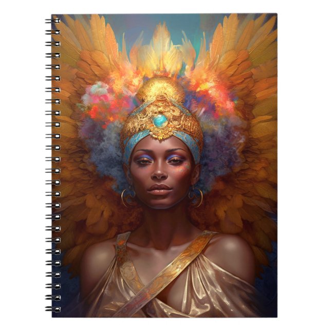 Caderno Espiral Winged Goddess Fantasy Art (Frente)