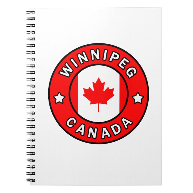 Caderno Espiral Winnipeg Canadá (Frente)