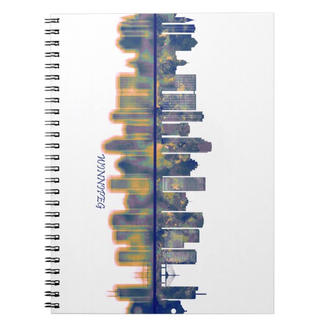 Caderno Espiral Winnipeg Skyline (Frente)