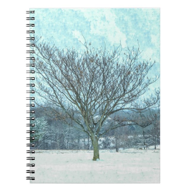 Caderno Espiral Winter Mimosa Painterly (Frente)