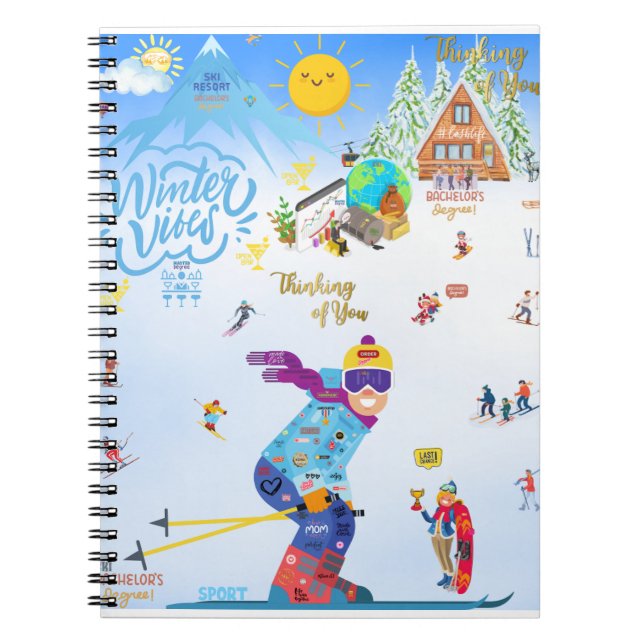 Caderno Espiral Winter Vibes (Frente)