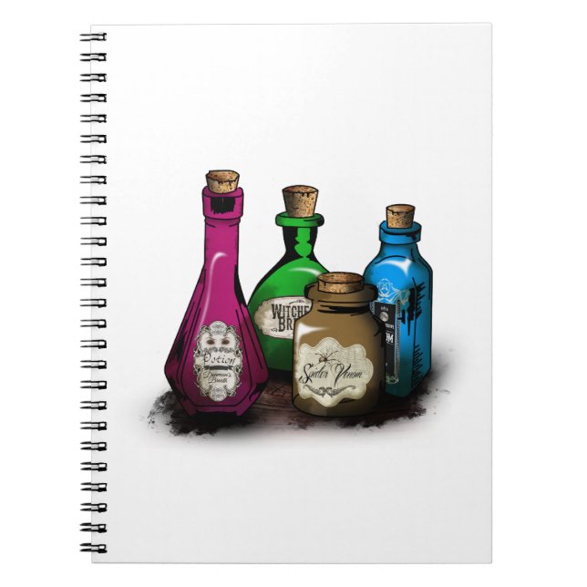 Caderno Espiral Witch Potion Bottles (Frente)