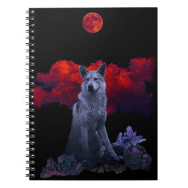 Caderno Espiral Wolf Moon | Notebook espiral Gótico