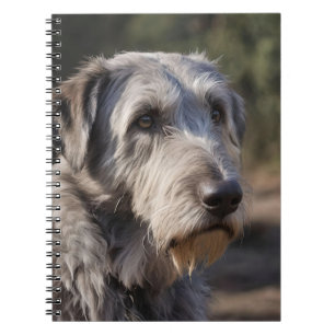 Caderno Espiral Wolfhound Irlandês Não Estou Amado,