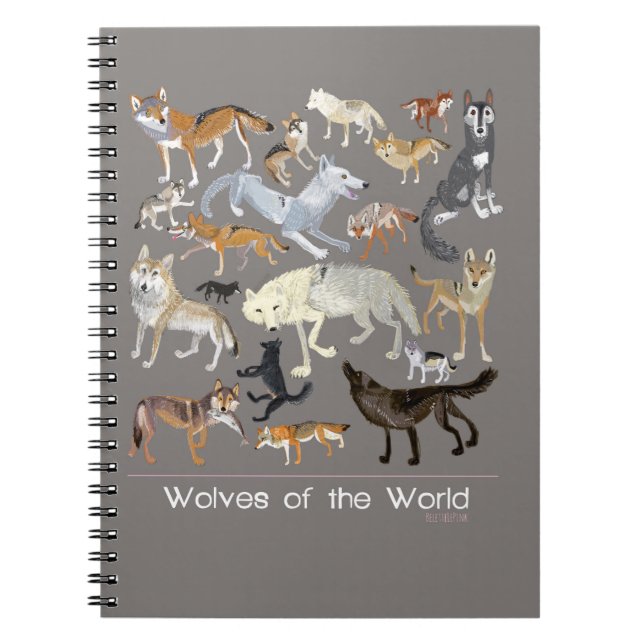 Caderno Espiral Wolves of the World (Frente)