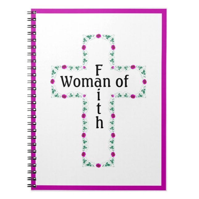 Caderno Espiral Woman of faith (Frente)
