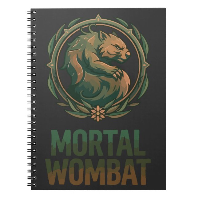 Caderno Espiral Wombat Mortal (Frente)