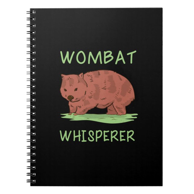 Caderno Espiral Wombat Whisperer (Frente)