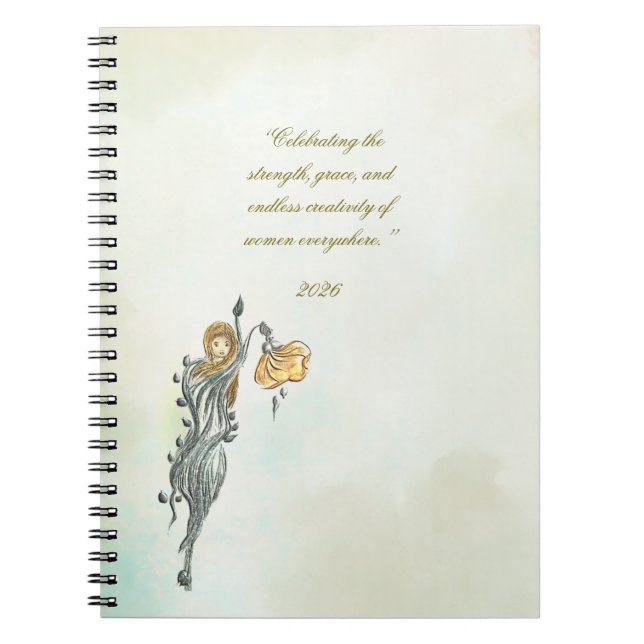 Caderno Espiral Women: Nature’s Quiet Power,Notbook (Frente)