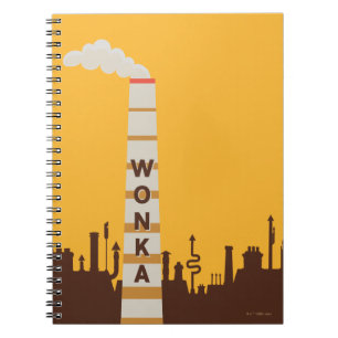 Caderno Espiral Wonka Fatory Silhouette