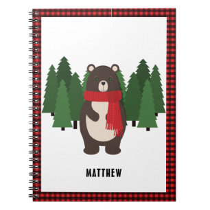 Caderno Espiral Woodsy Bear