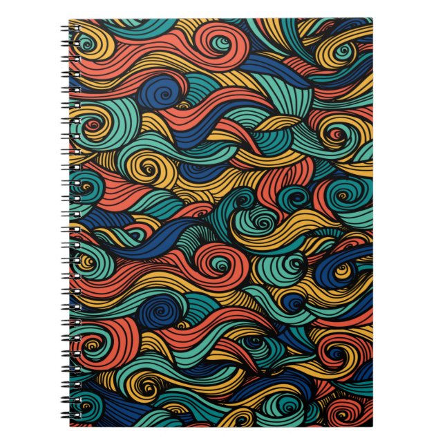 Caderno Espiral Wool Topped paisley (Frente)