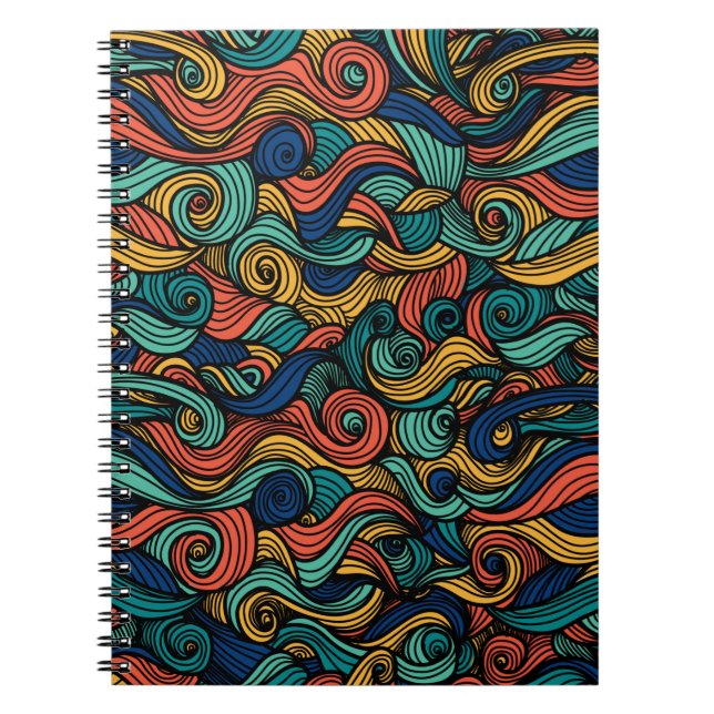 Caderno Espiral Wool Topped paisley (Frente)